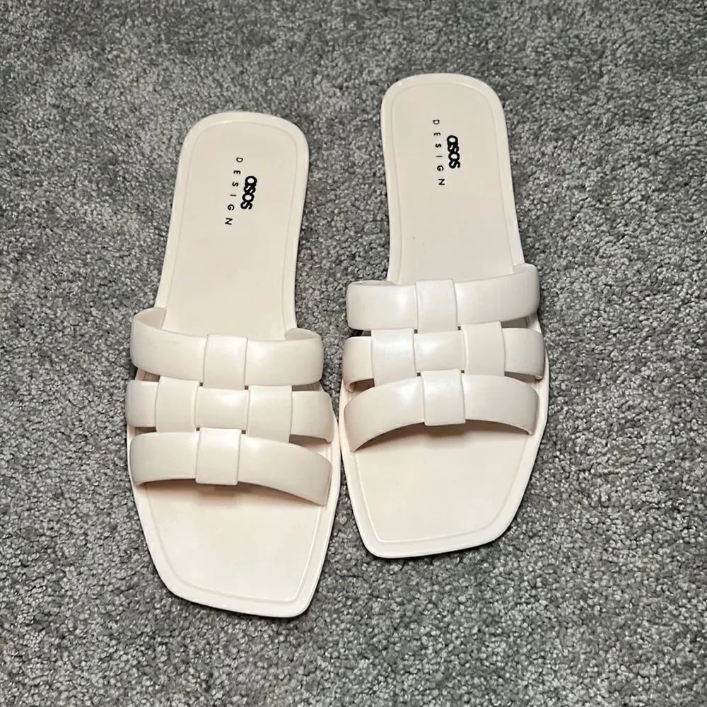 ASOS Plastic Wide Fit Sandals